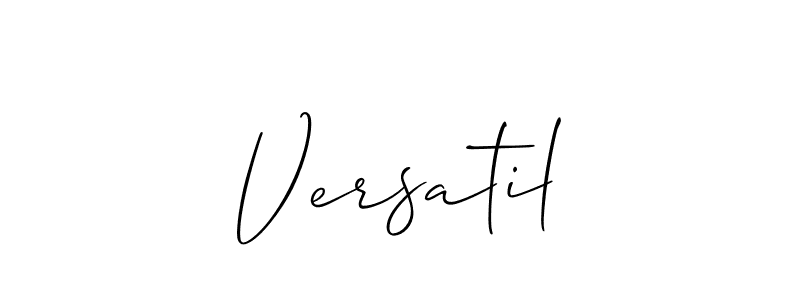 Design your own signature with our free online signature maker. With this signature software, you can create a handwritten (Allison_Script) signature for name Versatil. Versatil signature style 2 images and pictures png