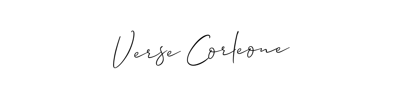 Verse Corleone stylish signature style. Best Handwritten Sign (Allison_Script) for my name. Handwritten Signature Collection Ideas for my name Verse Corleone. Verse Corleone signature style 2 images and pictures png