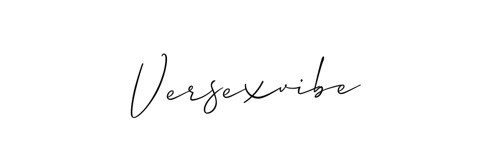 Also You can easily find your signature by using the search form. We will create Versexvibe name handwritten signature images for you free of cost using Allison_Script sign style. Versexvibe signature style 2 images and pictures png