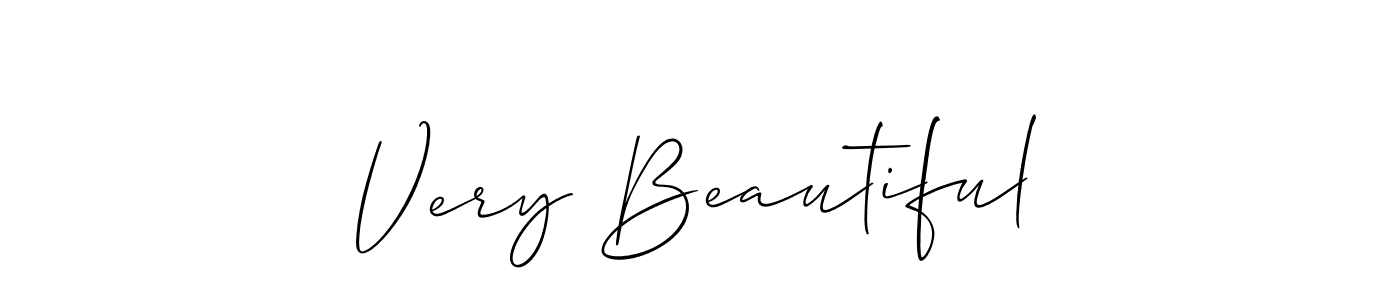 Create a beautiful signature design for name Very Beautiful. With this signature (Allison_Script) fonts, you can make a handwritten signature for free. Very Beautiful signature style 2 images and pictures png