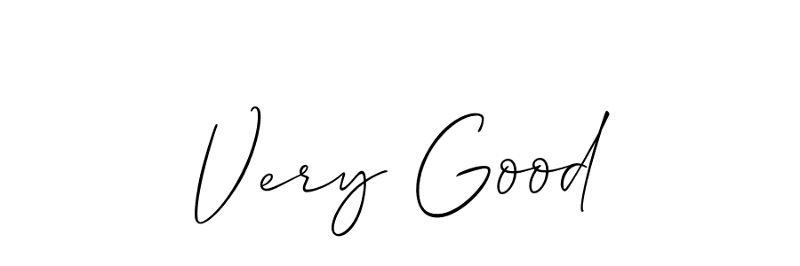 Design your own signature with our free online signature maker. With this signature software, you can create a handwritten (Allison_Script) signature for name Very Good. Very Good signature style 2 images and pictures png