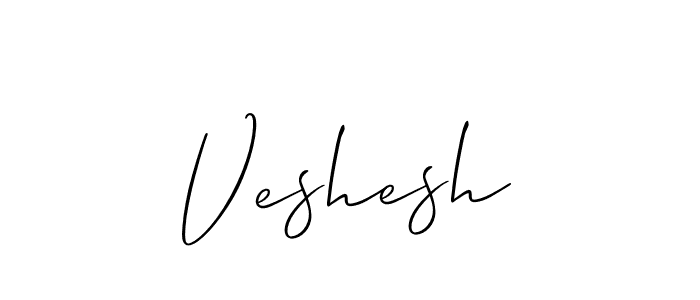 How to make Veshesh name signature. Use Allison_Script style for creating short signs online. This is the latest handwritten sign. Veshesh signature style 2 images and pictures png