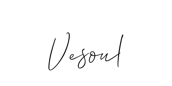 Also we have Vesoul name is the best signature style. Create professional handwritten signature collection using Allison_Script autograph style. Vesoul signature style 2 images and pictures png