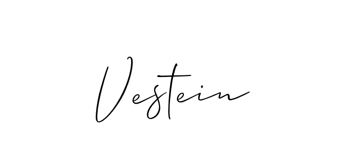 Create a beautiful signature design for name Vestein. With this signature (Allison_Script) fonts, you can make a handwritten signature for free. Vestein signature style 2 images and pictures png