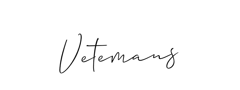 Similarly Allison_Script is the best handwritten signature design. Signature creator online .You can use it as an online autograph creator for name Vetemans. Vetemans signature style 2 images and pictures png