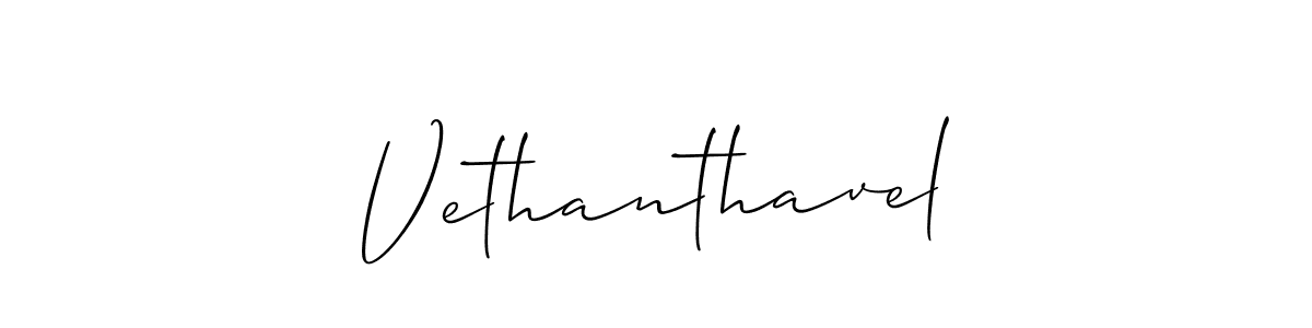 Best and Professional Signature Style for Vethanthavel. Allison_Script Best Signature Style Collection. Vethanthavel signature style 2 images and pictures png