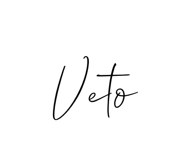 Similarly Allison_Script is the best handwritten signature design. Signature creator online .You can use it as an online autograph creator for name Veto. Veto signature style 2 images and pictures png