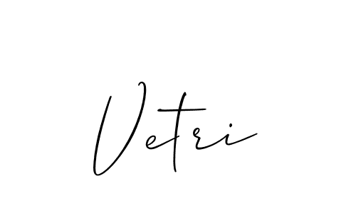 How to Draw Vetri signature style? Allison_Script is a latest design signature styles for name Vetri. Vetri signature style 2 images and pictures png