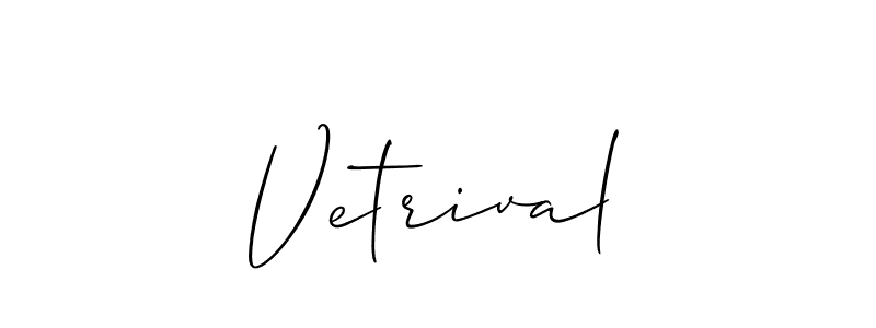 How to make Vetrival name signature. Use Allison_Script style for creating short signs online. This is the latest handwritten sign. Vetrival signature style 2 images and pictures png