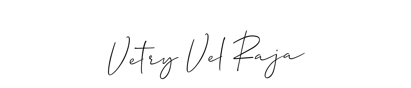 Once you've used our free online signature maker to create your best signature Allison_Script style, it's time to enjoy all of the benefits that Vetry Vel Raja name signing documents. Vetry Vel Raja signature style 2 images and pictures png