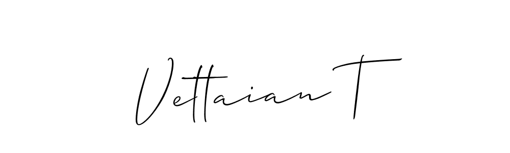 How to make Vettaian T name signature. Use Allison_Script style for creating short signs online. This is the latest handwritten sign. Vettaian T signature style 2 images and pictures png