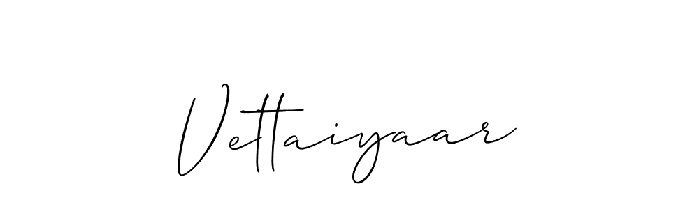 How to make Vettaiyaar name signature. Use Allison_Script style for creating short signs online. This is the latest handwritten sign. Vettaiyaar signature style 2 images and pictures png