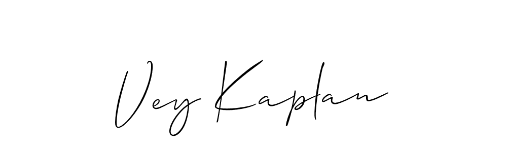 Create a beautiful signature design for name Vey Kaplan. With this signature (Allison_Script) fonts, you can make a handwritten signature for free. Vey Kaplan signature style 2 images and pictures png