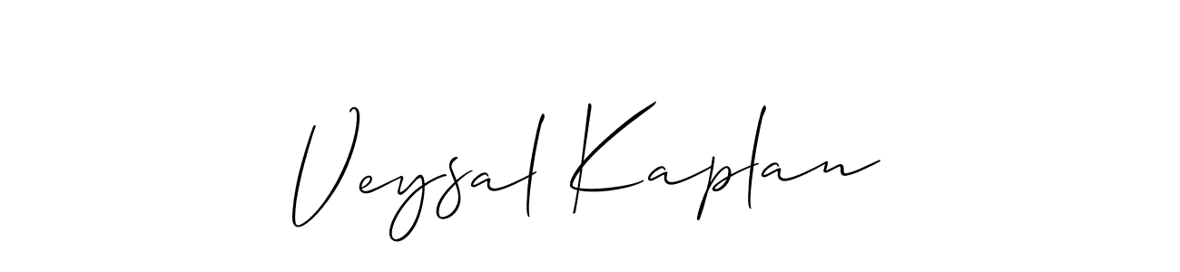 You should practise on your own different ways (Allison_Script) to write your name (Veysal Kaplan) in signature. don't let someone else do it for you. Veysal Kaplan signature style 2 images and pictures png