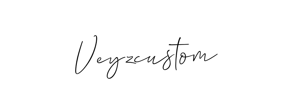 Make a beautiful signature design for name Veyzcustom. With this signature (Allison_Script) style, you can create a handwritten signature for free. Veyzcustom signature style 2 images and pictures png