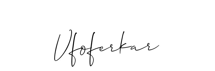 if you are searching for the best signature style for your name Vfoferkar. so please give up your signature search. here we have designed multiple signature styles  using Allison_Script. Vfoferkar signature style 2 images and pictures png