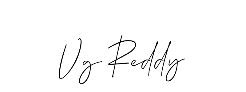 Use a signature maker to create a handwritten signature online. With this signature software, you can design (Allison_Script) your own signature for name Vg Reddy. Vg Reddy signature style 2 images and pictures png