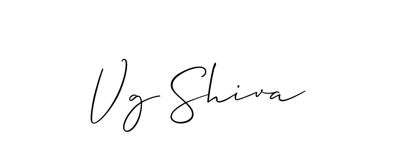 It looks lik you need a new signature style for name Vg Shiva. Design unique handwritten (Allison_Script) signature with our free signature maker in just a few clicks. Vg Shiva signature style 2 images and pictures png