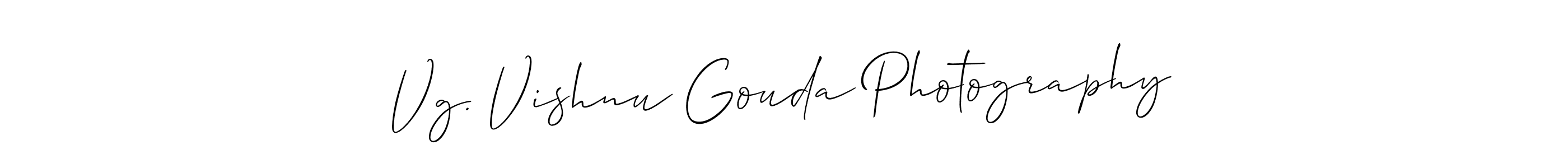 Also You can easily find your signature by using the search form. We will create Vg. Vishnu Gouda Photography name handwritten signature images for you free of cost using Allison_Script sign style. Vg. Vishnu Gouda Photography signature style 2 images and pictures png