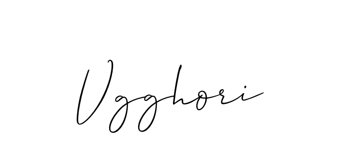 Make a beautiful signature design for name Vgghori. With this signature (Allison_Script) style, you can create a handwritten signature for free. Vgghori signature style 2 images and pictures png