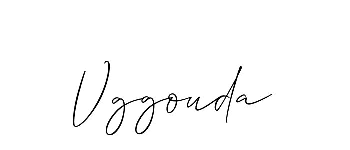 if you are searching for the best signature style for your name Vggouda. so please give up your signature search. here we have designed multiple signature styles  using Allison_Script. Vggouda signature style 2 images and pictures png