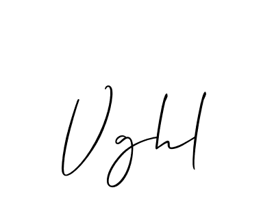 It looks lik you need a new signature style for name Vghl. Design unique handwritten (Allison_Script) signature with our free signature maker in just a few clicks. Vghl signature style 2 images and pictures png