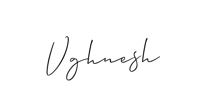 How to make Vghnesh name signature. Use Allison_Script style for creating short signs online. This is the latest handwritten sign. Vghnesh signature style 2 images and pictures png