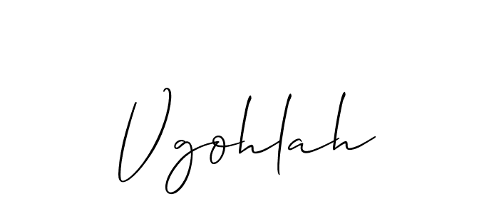 Also You can easily find your signature by using the search form. We will create Vgohlah name handwritten signature images for you free of cost using Allison_Script sign style. Vgohlah signature style 2 images and pictures png