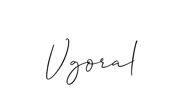 if you are searching for the best signature style for your name Vgoral. so please give up your signature search. here we have designed multiple signature styles  using Allison_Script. Vgoral signature style 2 images and pictures png