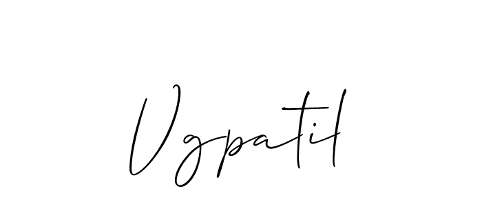 It looks lik you need a new signature style for name Vgpatil. Design unique handwritten (Allison_Script) signature with our free signature maker in just a few clicks. Vgpatil signature style 2 images and pictures png