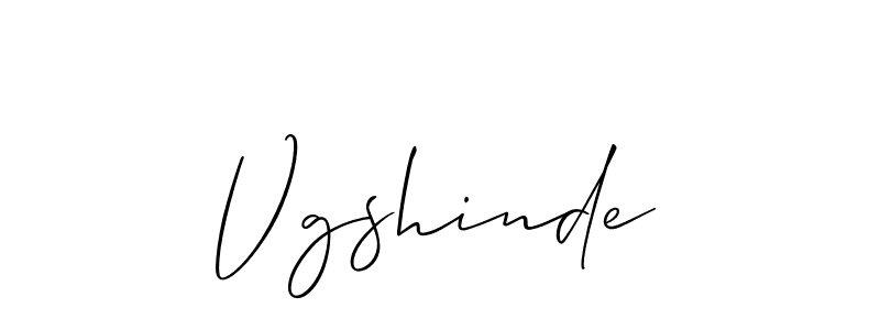 Also we have Vgshinde name is the best signature style. Create professional handwritten signature collection using Allison_Script autograph style. Vgshinde signature style 2 images and pictures png