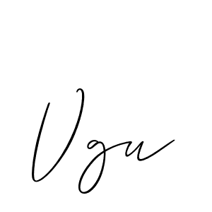 if you are searching for the best signature style for your name Vgu. so please give up your signature search. here we have designed multiple signature styles  using Allison_Script. Vgu signature style 2 images and pictures png