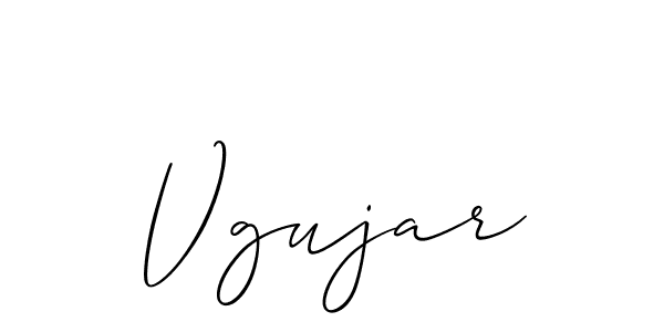 if you are searching for the best signature style for your name Vgujar. so please give up your signature search. here we have designed multiple signature styles  using Allison_Script. Vgujar signature style 2 images and pictures png