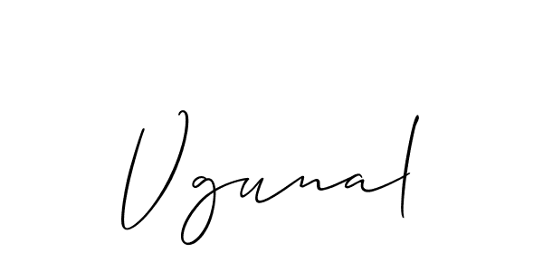 Make a short Vgunal signature style. Manage your documents anywhere anytime using Allison_Script. Create and add eSignatures, submit forms, share and send files easily. Vgunal signature style 2 images and pictures png