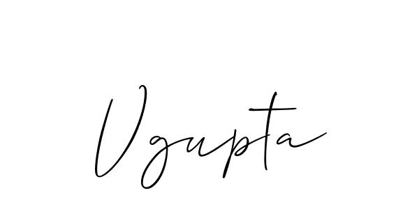 Make a beautiful signature design for name Vgupta. With this signature (Allison_Script) style, you can create a handwritten signature for free. Vgupta signature style 2 images and pictures png