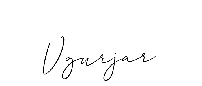 if you are searching for the best signature style for your name Vgurjar. so please give up your signature search. here we have designed multiple signature styles  using Allison_Script. Vgurjar signature style 2 images and pictures png