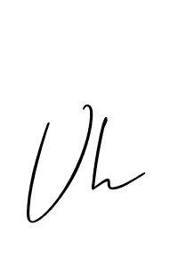 How to make Vh name signature. Use Allison_Script style for creating short signs online. This is the latest handwritten sign. Vh signature style 2 images and pictures png