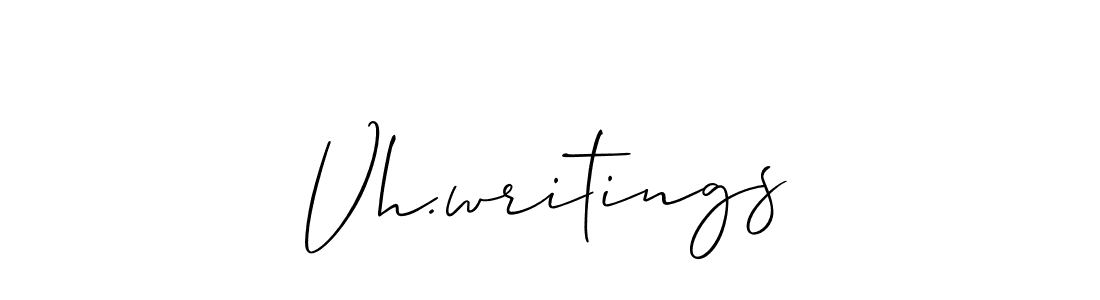 Check out images of Autograph of Vh.writings name. Actor Vh.writings Signature Style. Allison_Script is a professional sign style online. Vh.writings signature style 2 images and pictures png