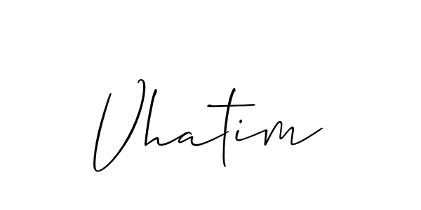 Similarly Allison_Script is the best handwritten signature design. Signature creator online .You can use it as an online autograph creator for name Vhatim. Vhatim signature style 2 images and pictures png