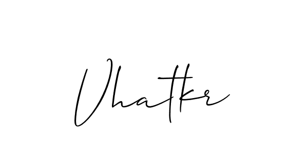 How to make Vhatkr signature? Allison_Script is a professional autograph style. Create handwritten signature for Vhatkr name. Vhatkr signature style 2 images and pictures png