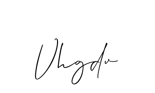 Also You can easily find your signature by using the search form. We will create Vhgdv name handwritten signature images for you free of cost using Allison_Script sign style. Vhgdv signature style 2 images and pictures png