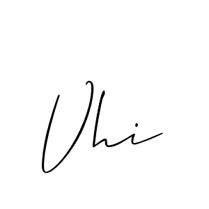 How to Draw Vhi signature style? Allison_Script is a latest design signature styles for name Vhi. Vhi signature style 2 images and pictures png