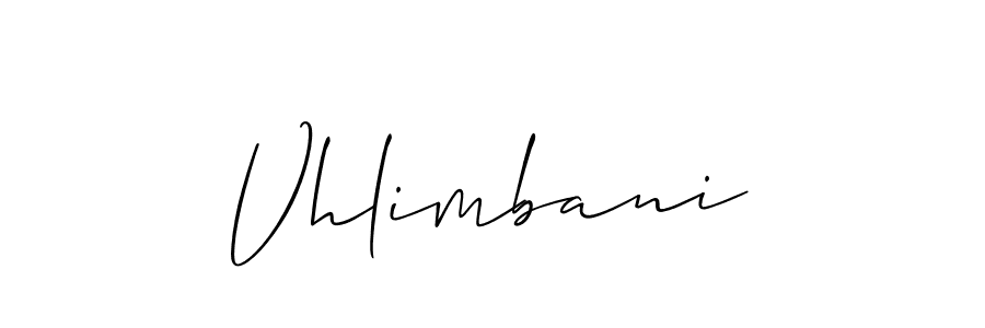 How to make Vhlimbani signature? Allison_Script is a professional autograph style. Create handwritten signature for Vhlimbani name. Vhlimbani signature style 2 images and pictures png