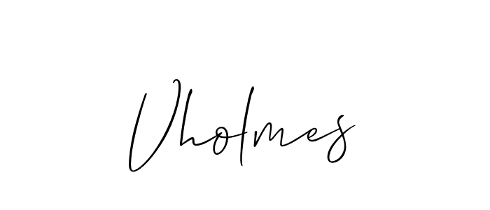 Make a short Vholmes signature style. Manage your documents anywhere anytime using Allison_Script. Create and add eSignatures, submit forms, share and send files easily. Vholmes signature style 2 images and pictures png