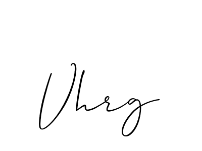 Make a beautiful signature design for name Vhrg. Use this online signature maker to create a handwritten signature for free. Vhrg signature style 2 images and pictures png