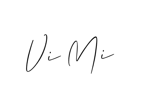 Similarly Allison_Script is the best handwritten signature design. Signature creator online .You can use it as an online autograph creator for name Vi Mi. Vi Mi signature style 2 images and pictures png