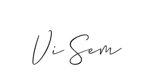 You can use this online signature creator to create a handwritten signature for the name Vi Sem. This is the best online autograph maker. Vi Sem signature style 2 images and pictures png