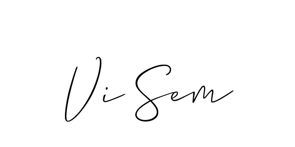 Here are the top 10 professional signature styles for the name Vi Sem. These are the best autograph styles you can use for your name. Vi Sem signature style 2 images and pictures png