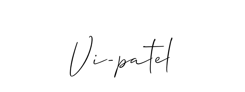 How to Draw Vi-patel signature style? Allison_Script is a latest design signature styles for name Vi-patel. Vi-patel signature style 2 images and pictures png