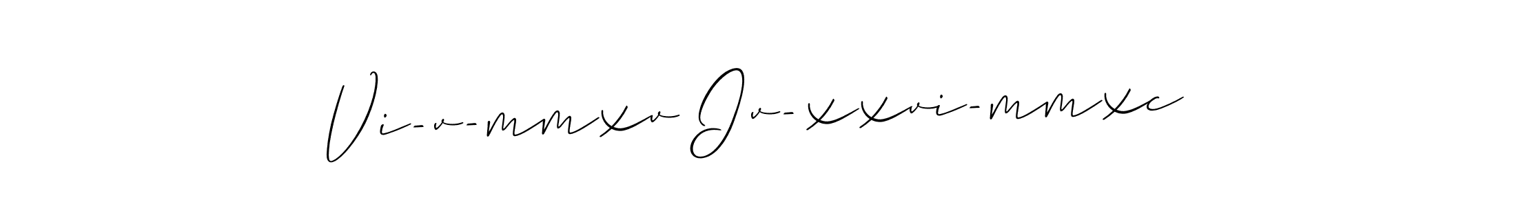 You can use this online signature creator to create a handwritten signature for the name Vi-v-mmxv Iv-xxvi-mmxc. This is the best online autograph maker. Vi-v-mmxv Iv-xxvi-mmxc signature style 2 images and pictures png